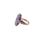 Victorian c. 1900 Sardonyx Rectangular Rose Gold Signet Ring