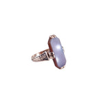 Victorian c. 1900 Sardonyx Rectangular Rose Gold Signet Ring