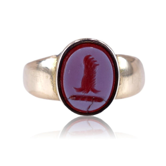 Red on sale sardonyx ring